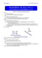 Bộ 22 đề kiểm tra 1 tiết học kỳ 1 (vật lý 7)
